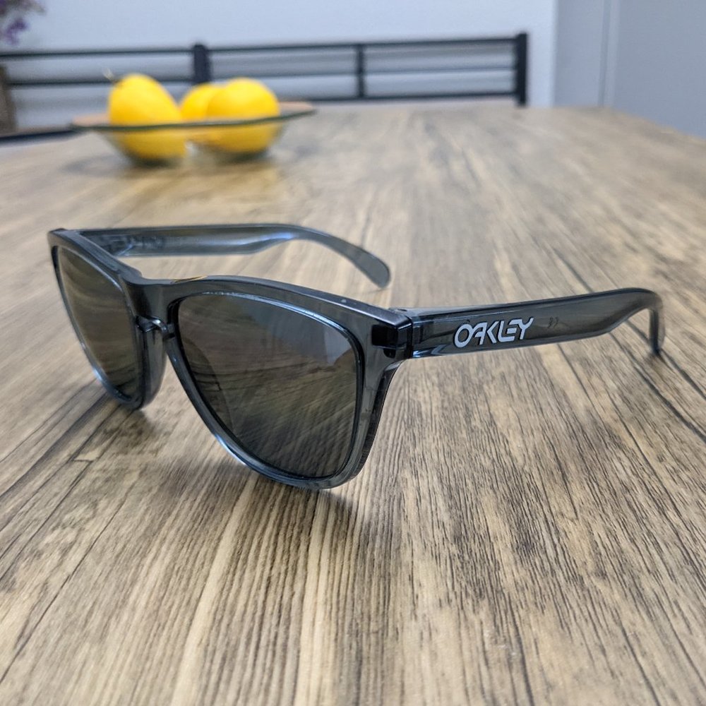 Polarized Oakley Frogskins Crystal Black